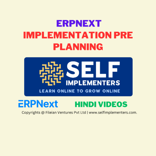 Free Course - Pre Planning of ERPNext Implementation - Hindi cover