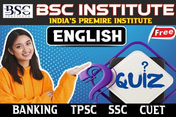 FREE ENGLISH QUIZ (BANKING, SSC, RAILWAY, TPSC) cover