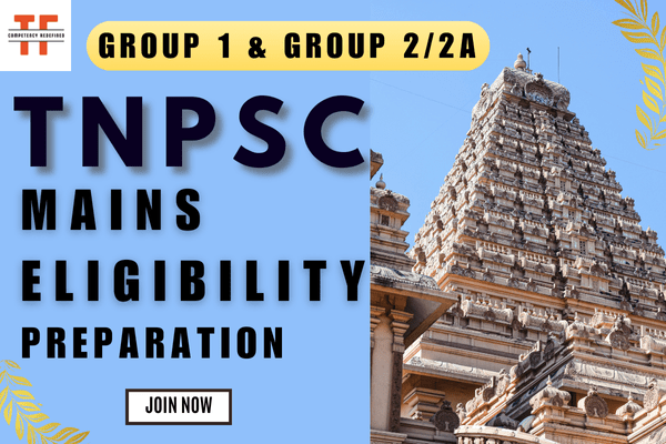TNPSC MAINS ELIGIBILITY PAPER - 1 - COURSE cover