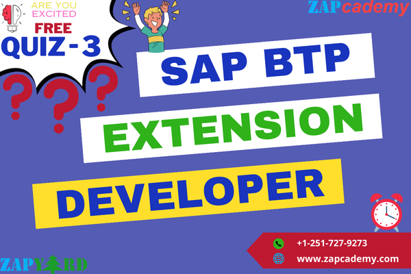 FREE 💥💥 Quiz 3 - SAP BTP Extension Developer cover