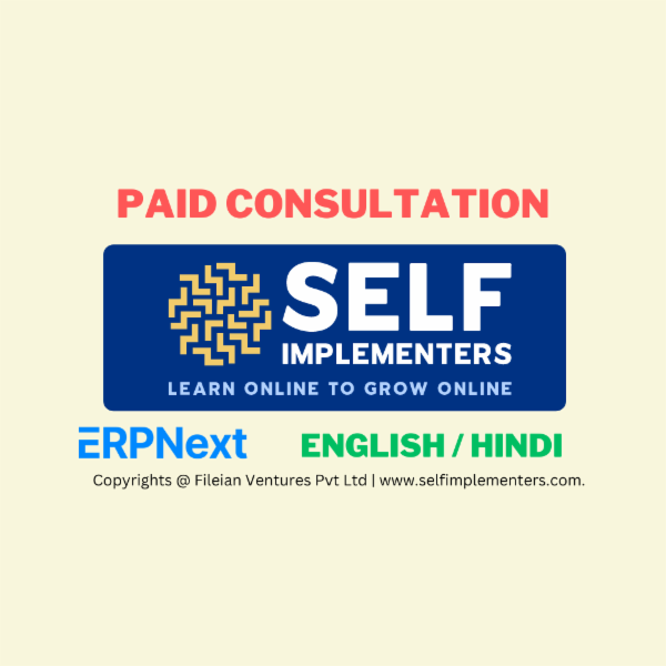 20 Hours Paid Consultation with Certified ERPNext Consultant cover