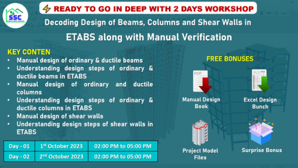 Decoding Design of Beams, Columns and Shear Walls in ETABS along with Manual Verification cover