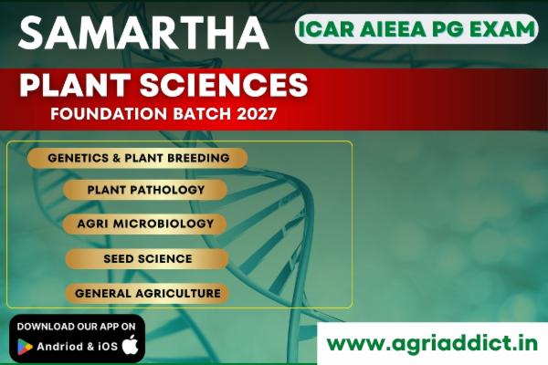 Plant Sciences Paid Online Master Course-2027 for ICAR AIEEA PG EXAM cover