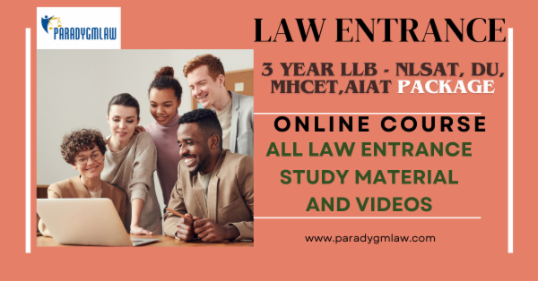 3 Year LLB entrance exams Package with videos and material. cover