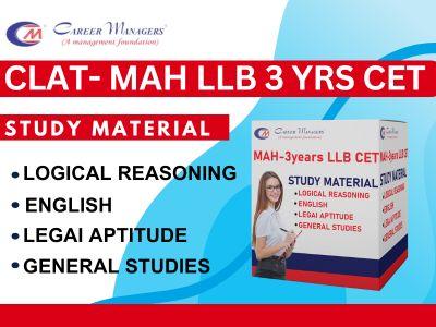 CLAT & MAH LLB 3 YRS CET Study Materials | MAH 3 YRS LAW CET – Expert Prep by Career Managers cover