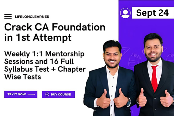 Let's Crack CA Foundation In 1st Attempt - Sept 24 cover