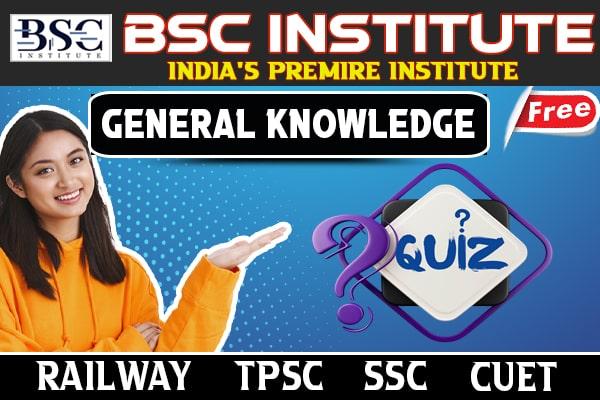 FREE GENERAL KNOWLEDGE QUIZ (SSC, TPSC, RAILWAY) cover