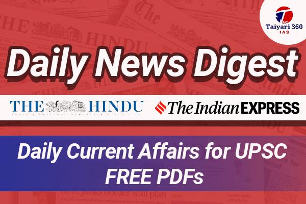 Daily News Digest | Daily Current Affairs cover