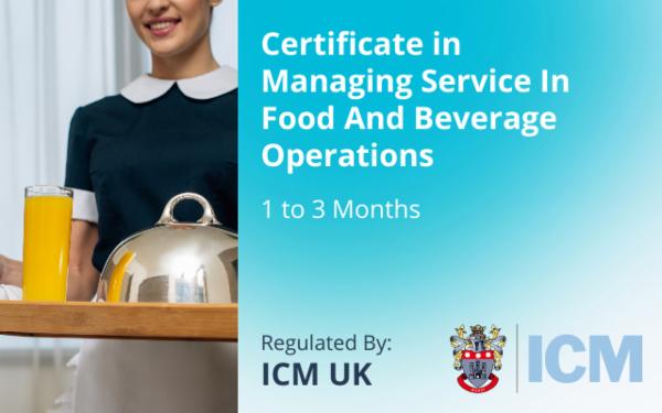 Managing Service In Food And Beverage Operations - ICM UK cover