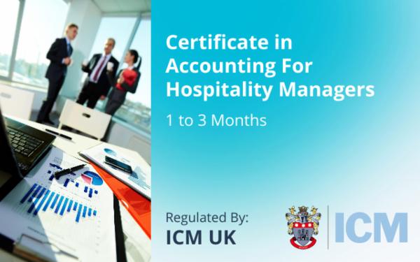 Accounting For Hospitality Managers - ICM UK cover