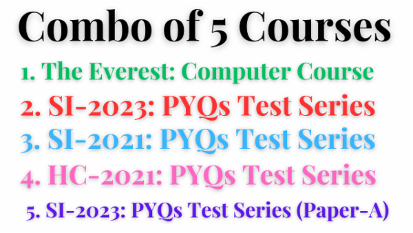 Combo Punjab Police SI & HC With Everest Computer Course cover