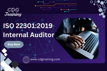 ISO 22301:2019 Internal Auditor cover