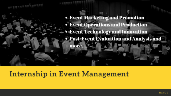 Internship in Event Management cover