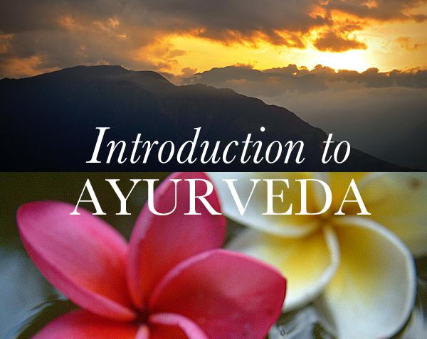 (not for sale) Introduction to Ayurveda cover