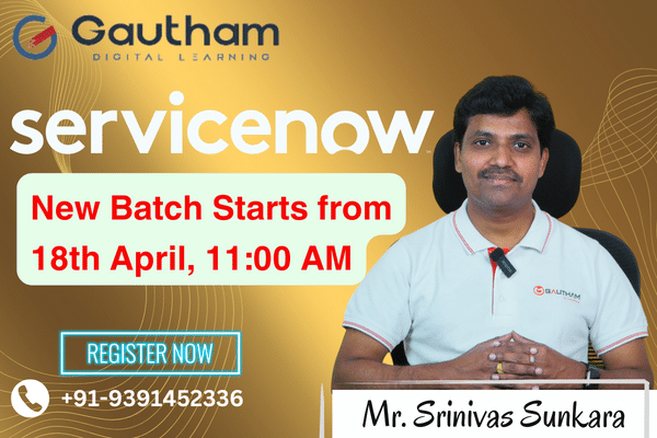 ServiceNow Live Classes : New Batch Starts from 18th April 2024 11:00 AM cover