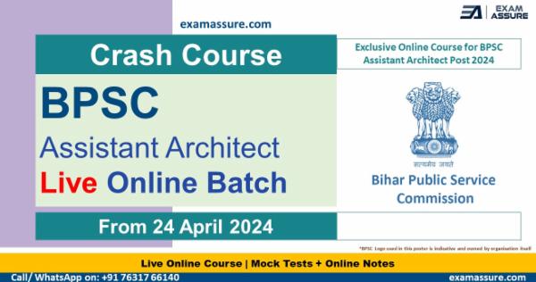 21 Days Crash Course for BPSC Assistant Architect Exam 2024 cover