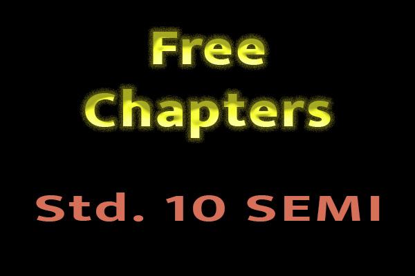 Sample Chapters for Std. 10 Semi English cover