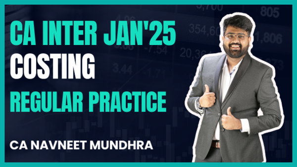 CA Inter Costing Regular Practice Course Nov'24 cover
