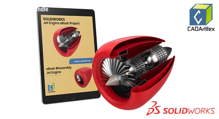 SOLIDWORKS Jet Engine eBook Project cover