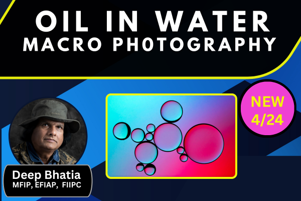 Oil in Water Macro Photography cover