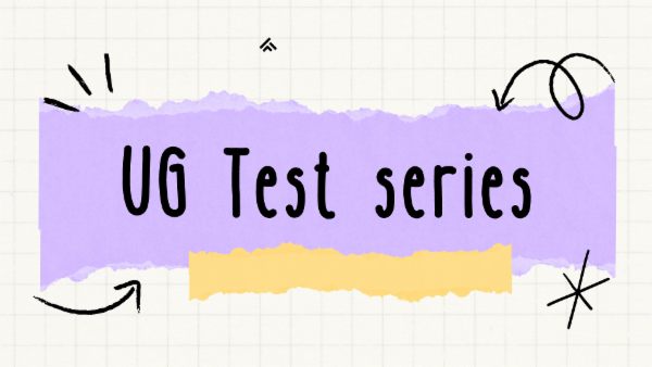 UG Test series cover