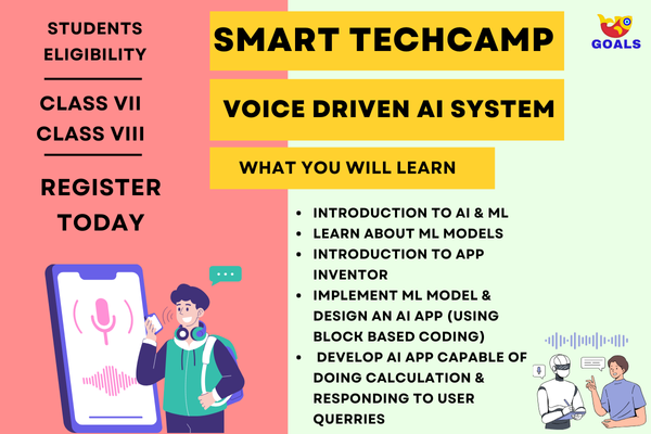 Voice Driven AI System- Smart Tech Camp (Grade 6, 7 & 8) cover