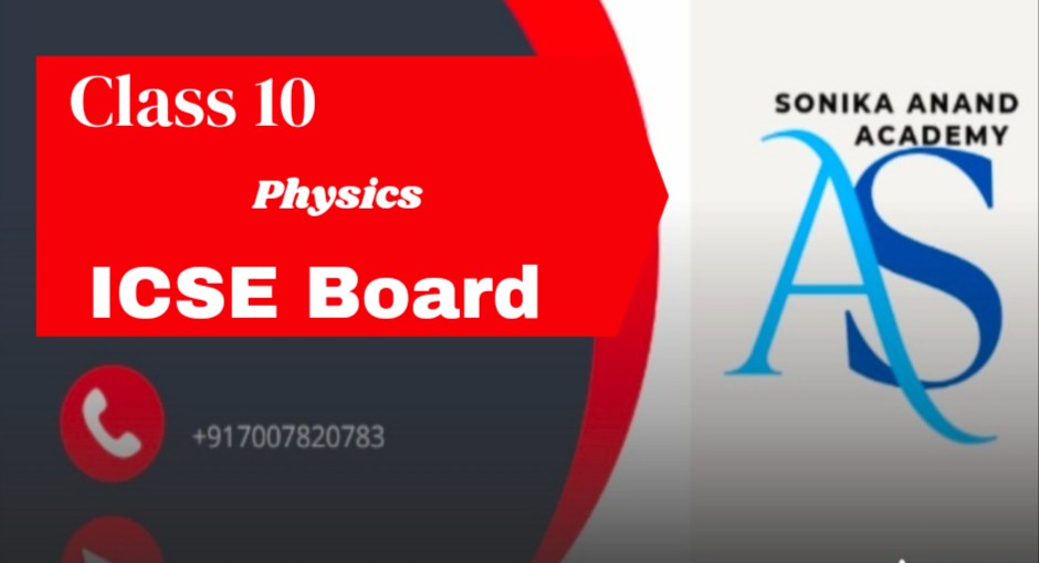 ICSE Board Class 10 Physics  cover
