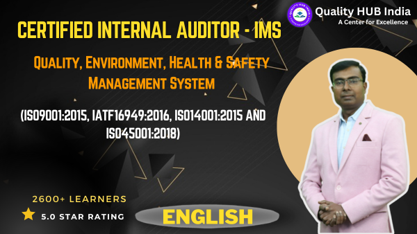 Qualified Internal Auditor - IMS (IATF16949:2016, ISO14001:2015 and ISO45001:2018) English cover