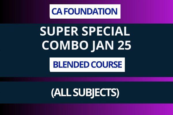 CA Foundation Jan 2025 Super Special Combo (all subjects) cover