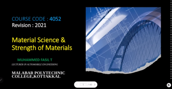4052-(Free) material science & strength of materials-By Fasil (Lecturer, MPTC) cover