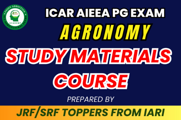 Agronomy Paid Complete Study Materials for ICAR AIEEA PG Exam cover