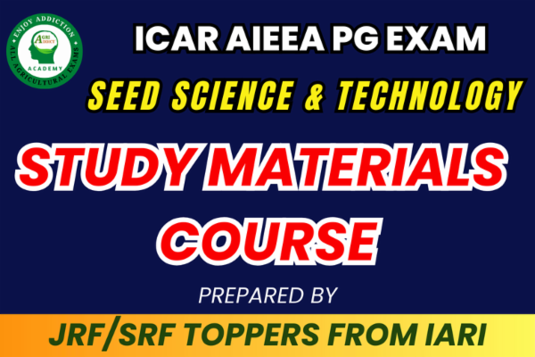 Seed Science and Technology Paid Complete Study Materials for ICAR AIEEA PG Exam cover