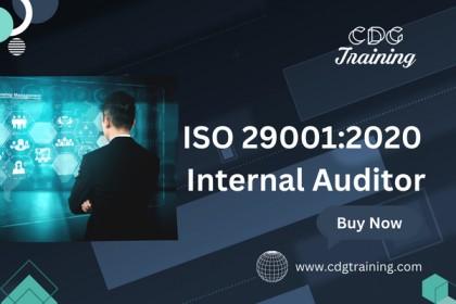 ISO 29001:2020 Internal Auditor cover