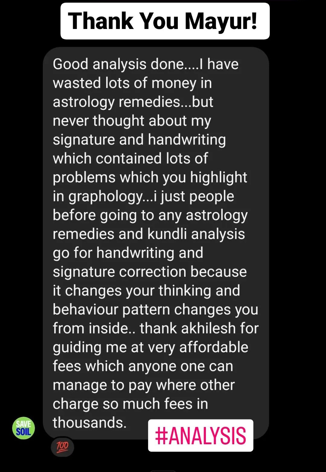 Akhilesh Bhagwat Graphotherapy course review