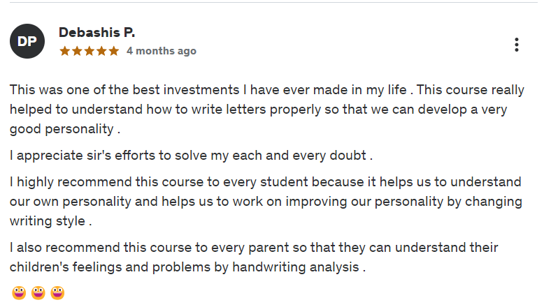 Graphotherapy course review