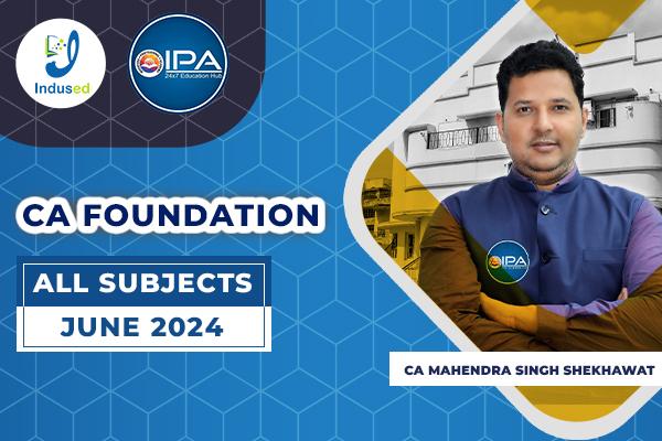 CA Foundation June 2024 cover