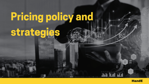 Pricing policy and strategies for Marketing cover