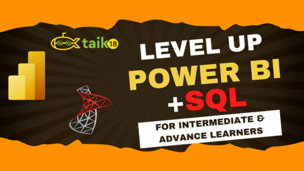 Level Up Power BI+SQL in 2024 - One Time Fee cover