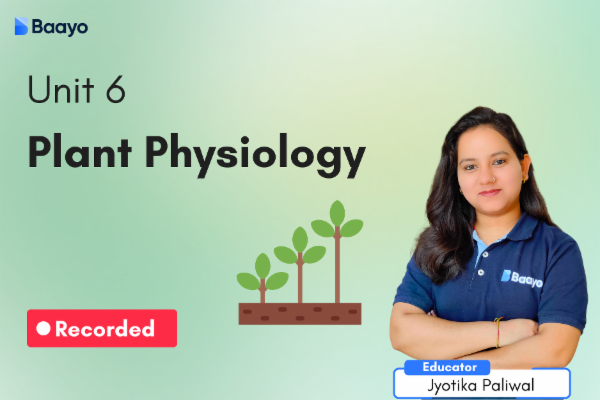 Unit 6 - Plant physiology cover