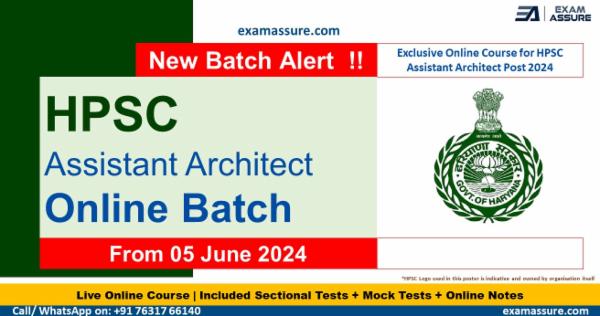 Online Batch for HPSC Assistant Architect Exam 2024 cover