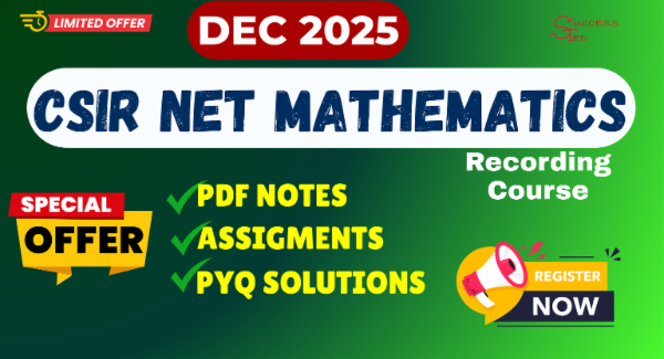 CSIR NET MATHEMATICS DEC 2025 COMPLETE COURSE cover