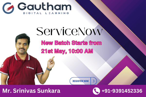 ServiceNow Live Classes : New Batch Starts from 21st May 2024 10:00 AM cover