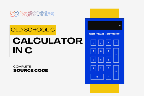 Calculator in C - Old School C Project cover