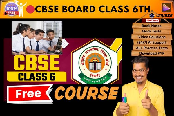 CBSE BOARD CLASS 6th course  cover