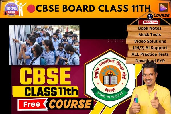 CBSE BOARD CLASS 11th course  cover