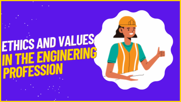 Ethics and values in the Engineering profession cover