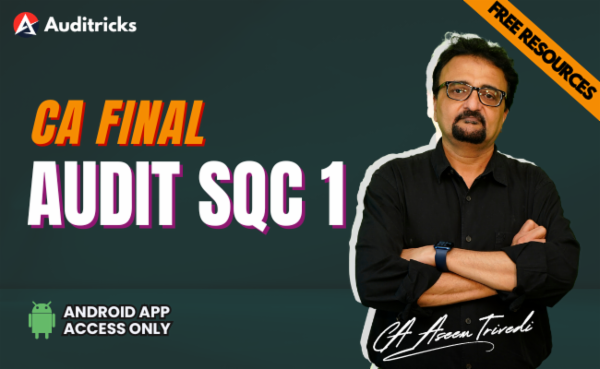 CA Final Audit | SQC 1 | Free Lecture | cover