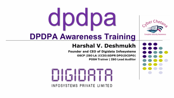 Dpa Course DPDPA AWARENESS CERTIFICATION COURSE