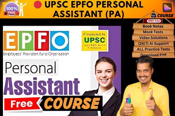 UPSC EPFO Personal Assistant course  cover