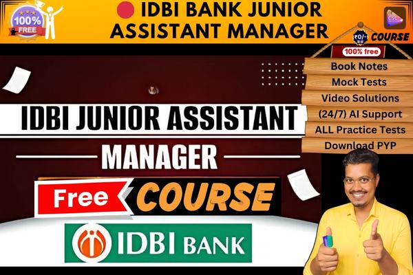 IDBI Bank Junior Assistant Manager course  cover